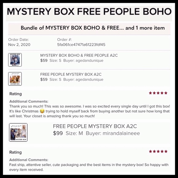 MYSTERY BOX FREE PEOPLE BOHO A2C - Picture 12 of 16